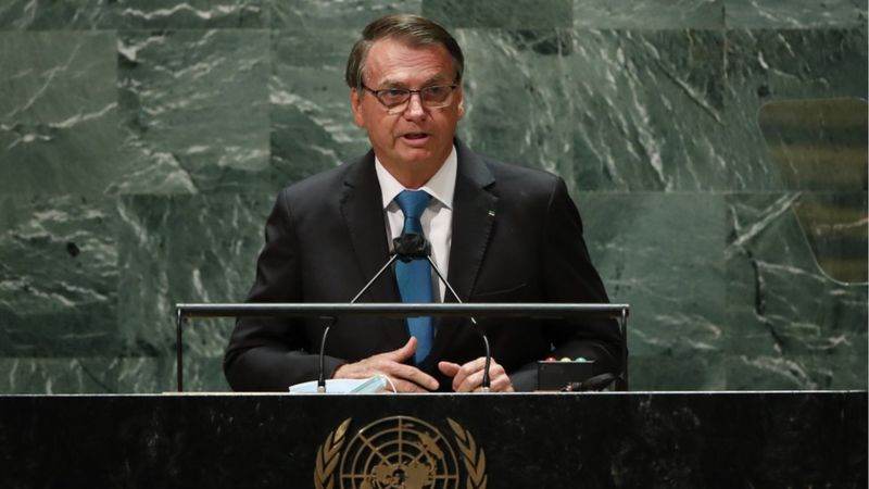 Bolsonaro mente em seu discurso na Assembleia da ONU